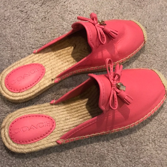 Pink Coach slip on shoes - Picture 1 of 4